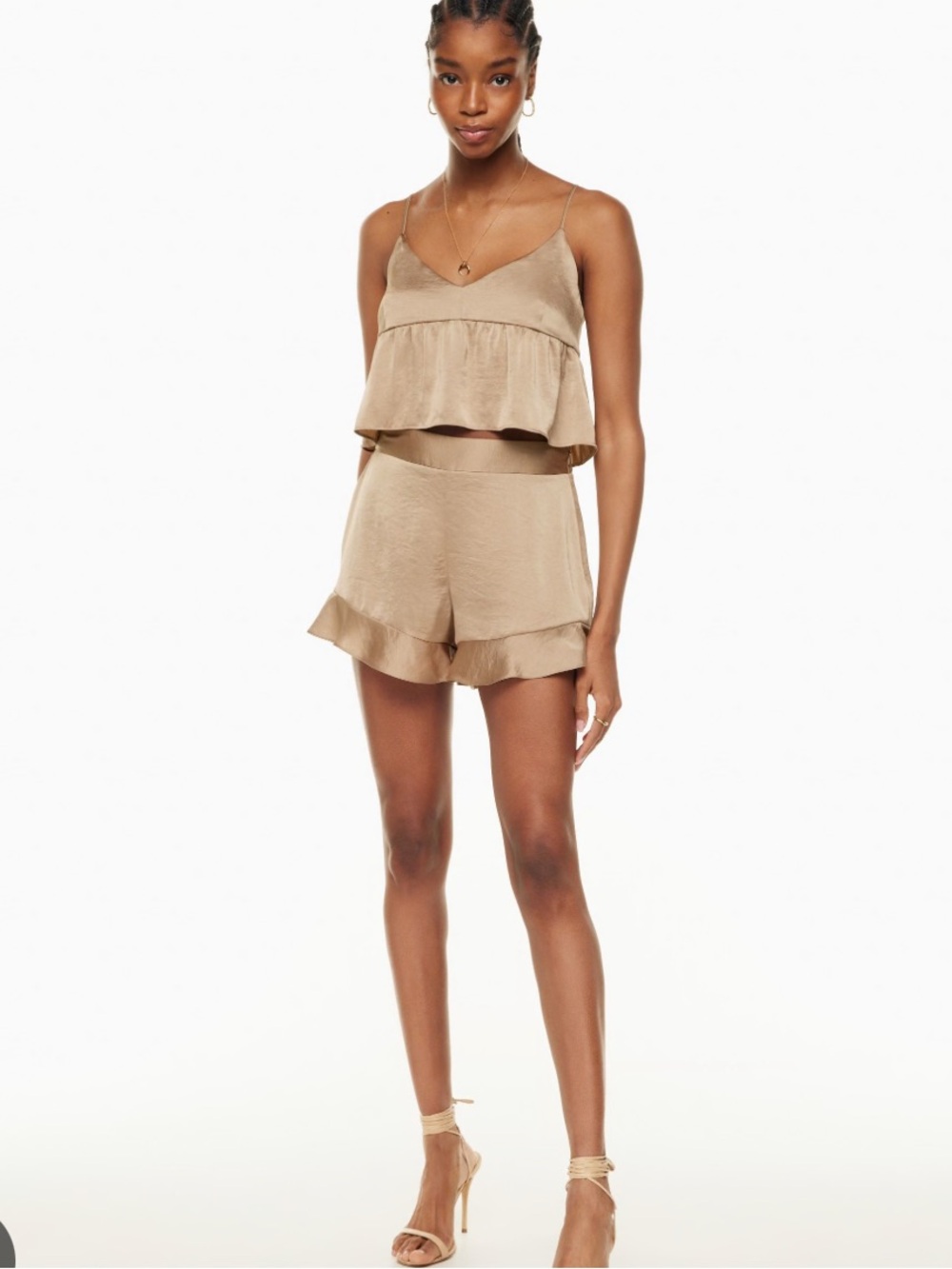 Aritzia Arcadia Satin Shorts